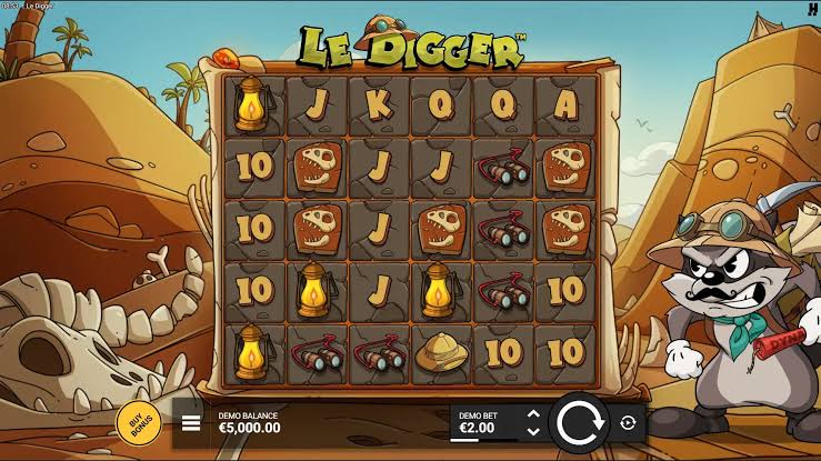 Le Digger -kolikkopelin arvostelu Le Digger -kolikkopelin arvostelu