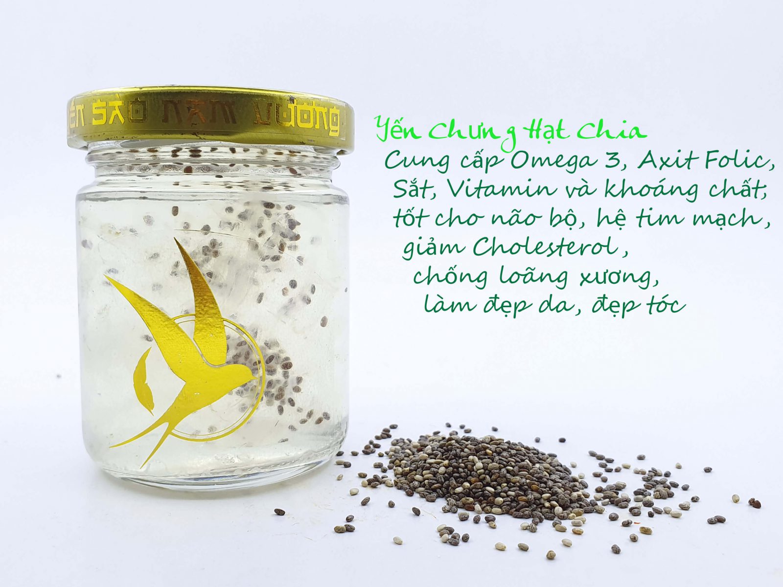 yến chưng hạt chia
