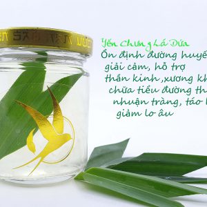 yến chưng lá dứa